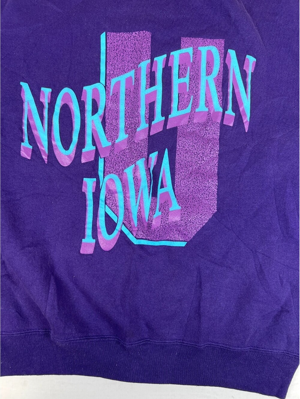 Vintage Collegiate Pacific Northern Iowa Made in USA Sweatshirt Men Size L